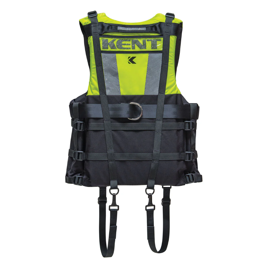 Kent Safety Swift Water Rescue Vest "SWRV" USCG Type V, ANSI Yellow, Adult Universal Size from GME Supply